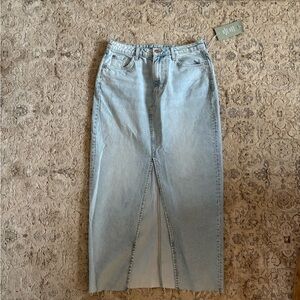 H & M denim maxi skirt